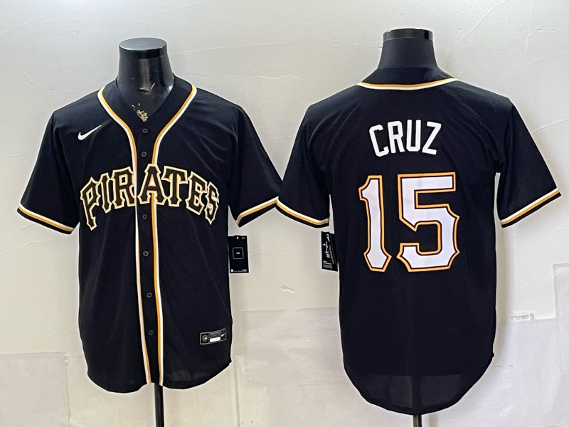 Men Pittsburgh Pirates #15 Cruz black Game 2026 Nike MLB Jersey 0528003